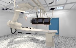 CAD visualization of a cathlab